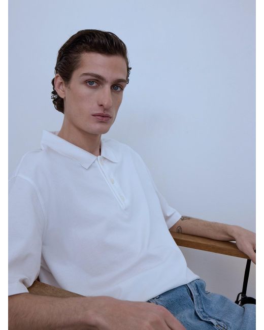 FRAME White Light Pique Polo for men