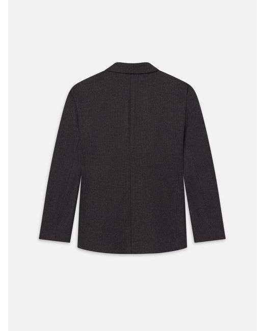 FRAME Black Pinstripe Wool Blazer for men