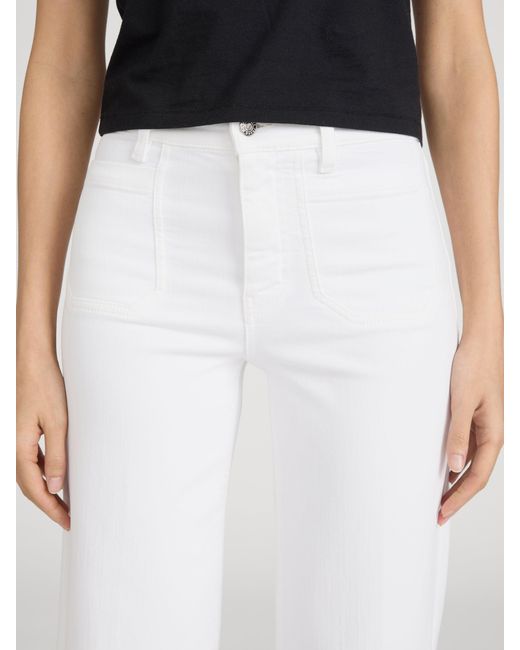 FRAME White Le Slim Palazzo Modernist Pocket