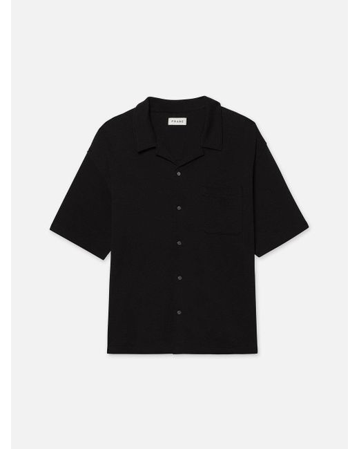 FRAME Black Duo Fold Relaxed Shirt for men