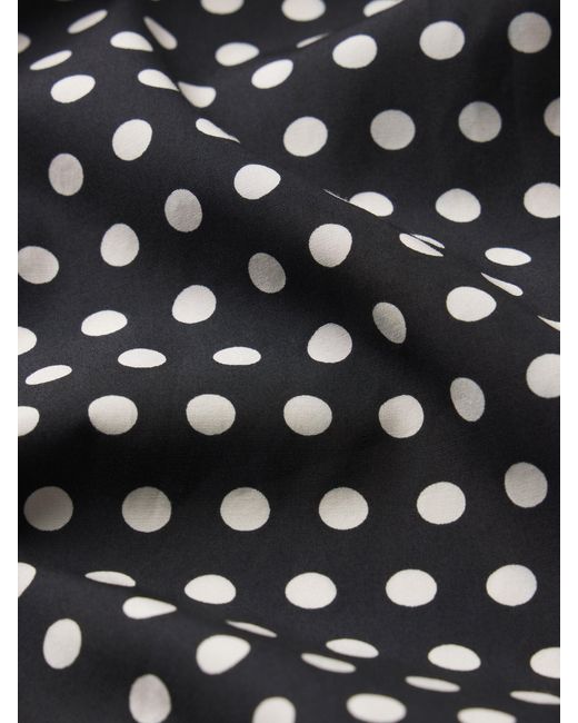 FRAME Black The Polka Dot Skirt