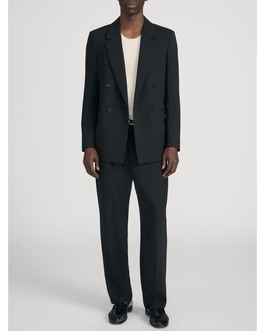FRAME Black Tropical Wool Unlined Blazer for men