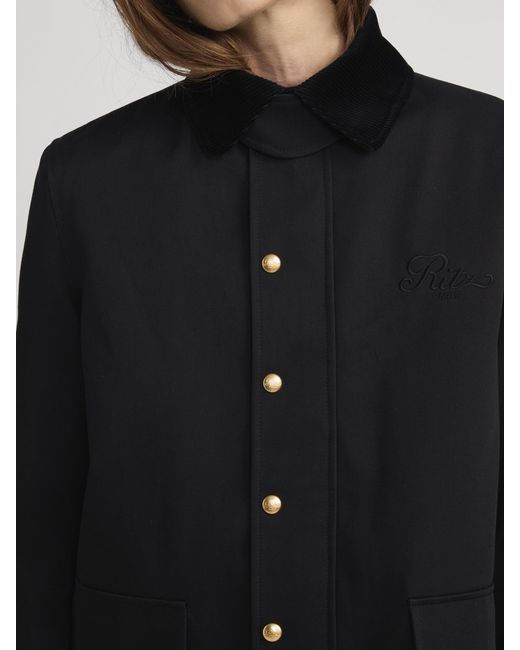 FRAME Black The Ritz Hunting Jacket