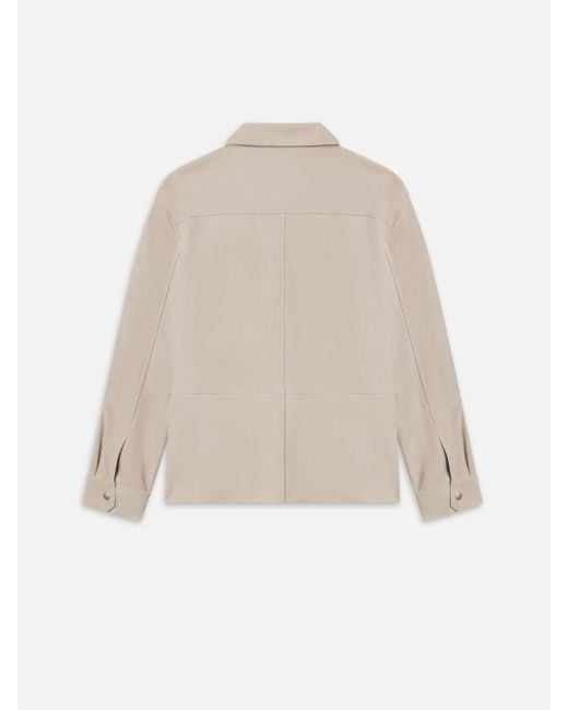 FRAME Natural Suede Overshirt for men