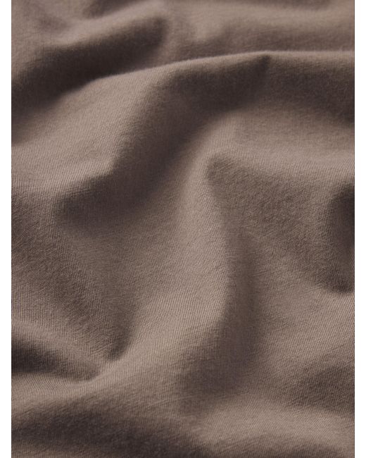 FRAME Gray Light Cotton Tee for men