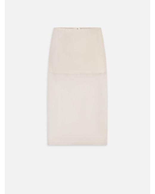 FRAME White The Silk Organza Skirt