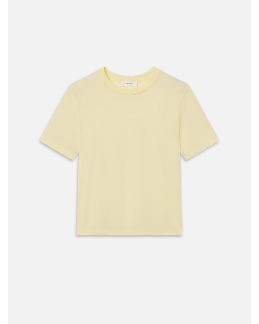 FRAME Yellow The Vintage Baby Tee