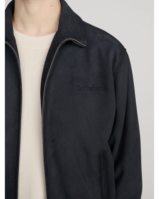 FRAME Blue Sotheby's Suede Jacket for men