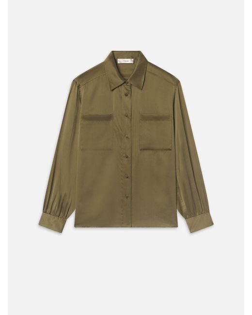 FRAME Green The Modern Utility Shirt