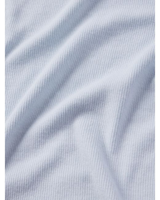 FRAME Blue The Rib Baby Tee