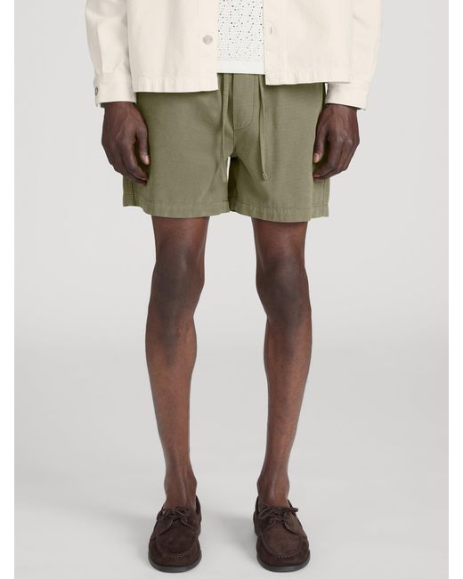 FRAME Green Canvas Shorts for men