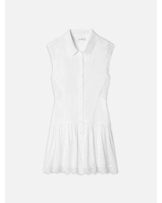 FRAME White The Embroidered Day Dress
