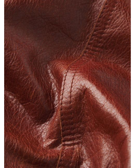 FRAME Red The Leather Utility Vest