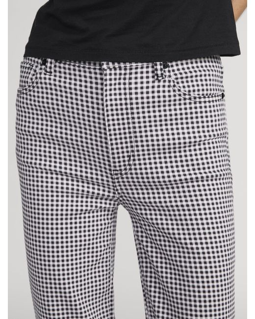 FRAME Gray Le Sleek Straight Gingham