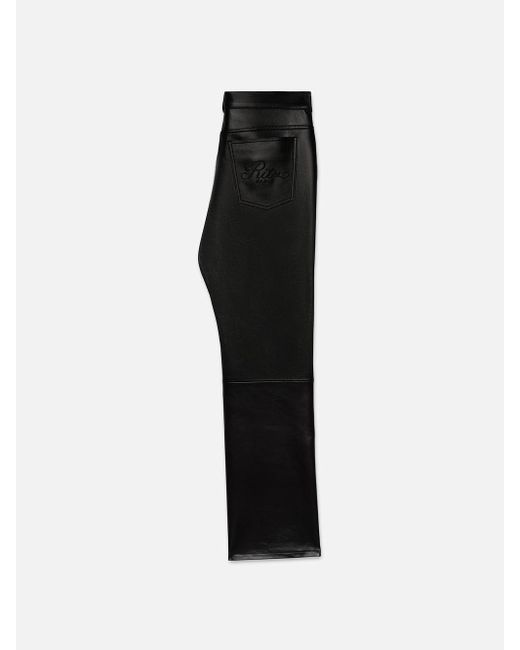 FRAME Black Ritz Leather Pant for men