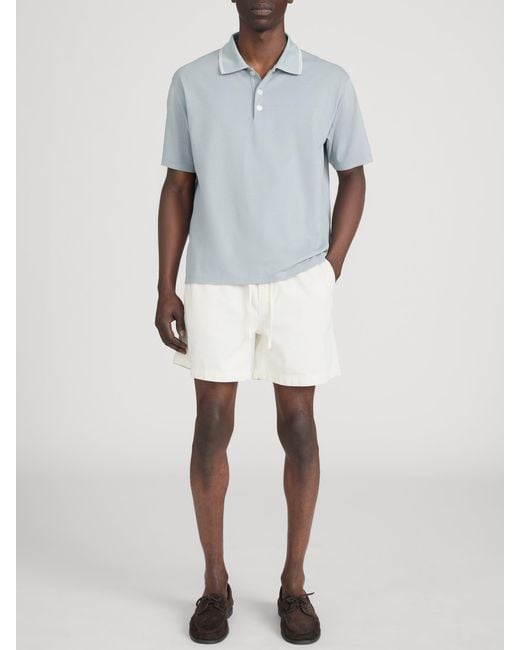FRAME Gray Light Pique Polo for men