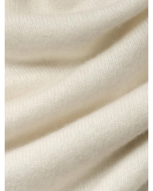 FRAME White Lightweight Cashmere Silk Sweater for men