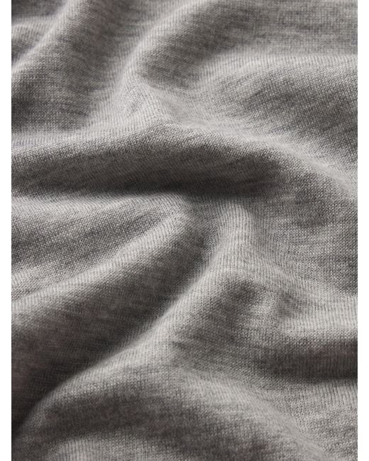 FRAME Gray Superfine Polo Sweater for men