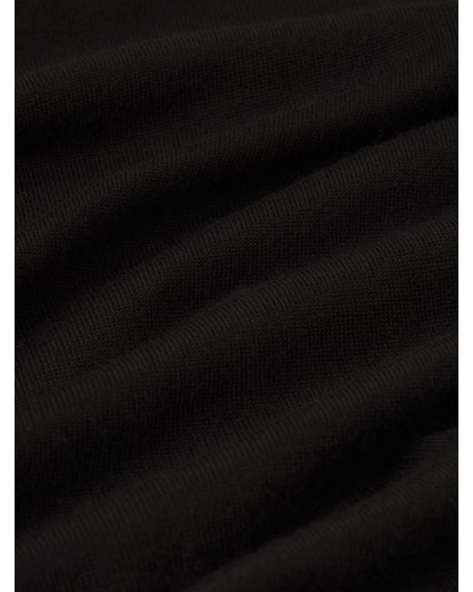 FRAME Black Fine Gauge V-neck Sweater for men