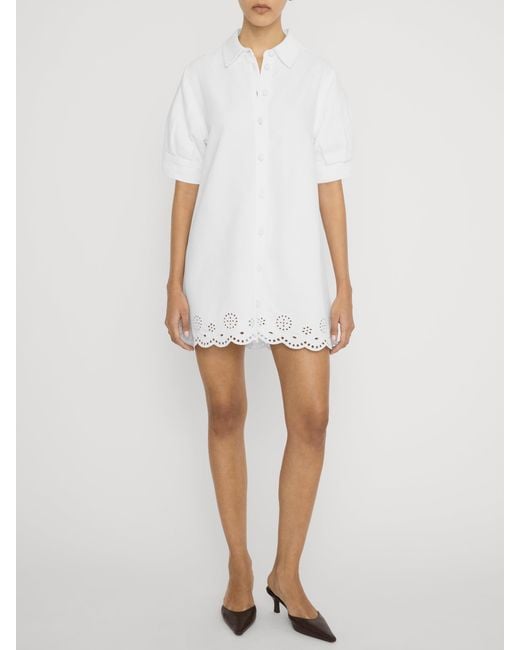 FRAME White The Eyelet Play Dress