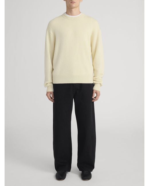 FRAME Natural Cashmere Crewneck Sweater for men