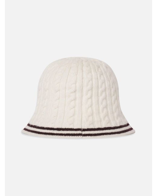 FRAME White The Cable Bucket Hat