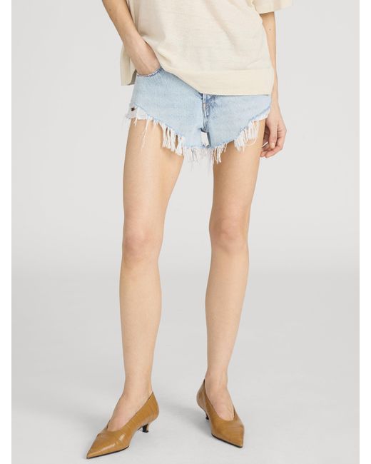 FRAME Blue The Grunge Hang Short