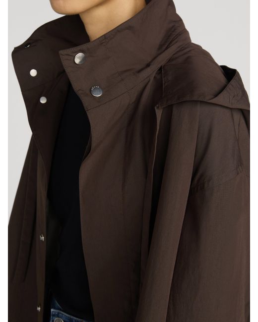 FRAME Brown The Cropped Canopy Jacket