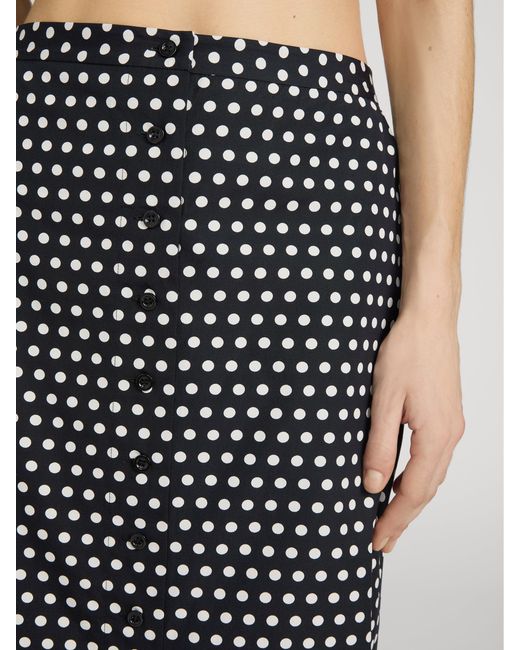 FRAME Black The Polka Dot Skirt