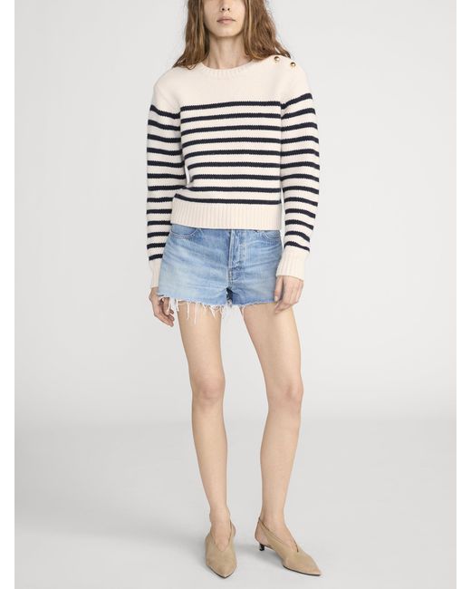 FRAME White The Mariner Sweater