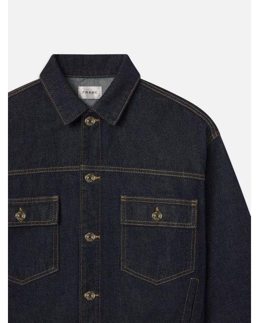 FRAME Blue The Boxy Jacket