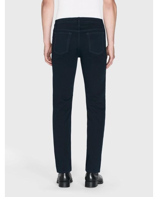 FRAME Blue Modern Straight Stretch Twill for men