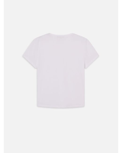 FRAME White The Gathered Tee