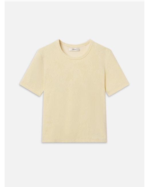 FRAME White The Terry Baby Tee