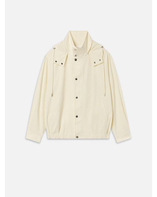FRAME Natural The Seersucker Track Jacket