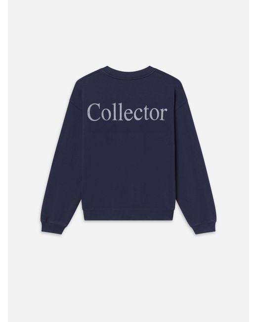 FRAME Blue Sotheby's Crewneck Sweatshirt