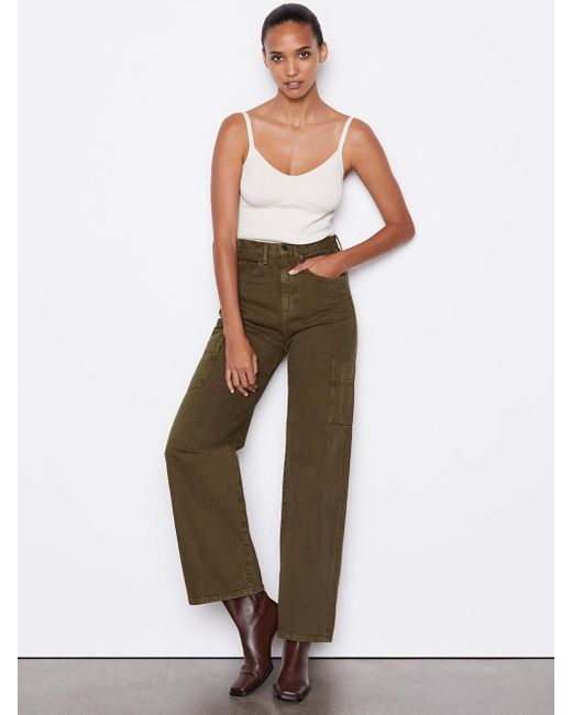 FRAME High Rise Baggy Pocket Jean | Lyst