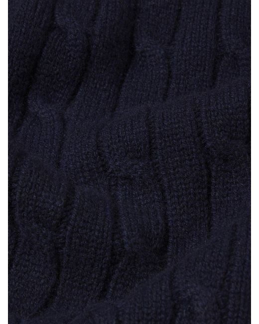 FRAME Blue Cable Polo Sweater for men