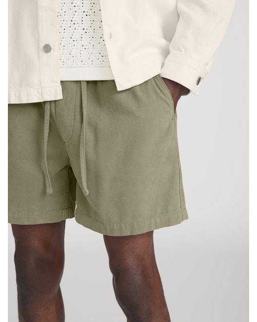 FRAME Green Canvas Shorts for men