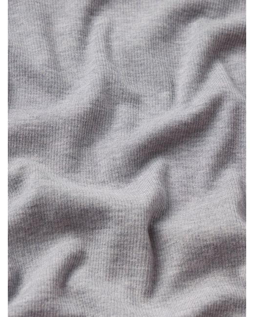 FRAME Gray The Rib Baby Tee