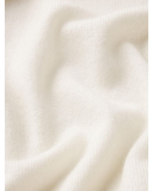 FRAME White Lightweight Cashmere Blend Sweater for men