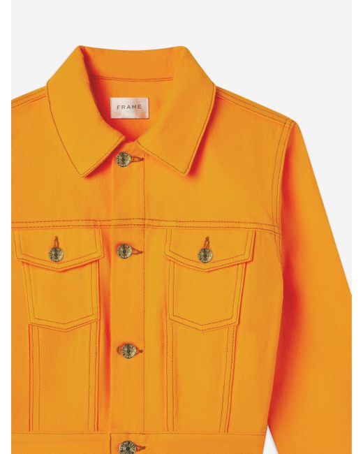 FRAME Yellow The Tailored Denim Jacket