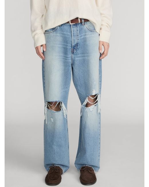FRAME Blue Baggy Jean for men