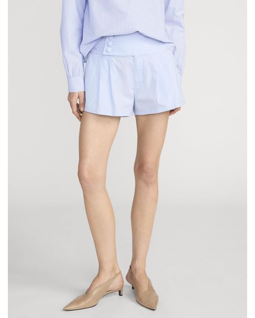 FRAME Blue The Striped Harbor Short
