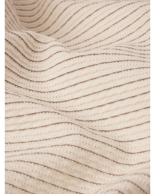 FRAME White Jacquard Stripe Tee for men