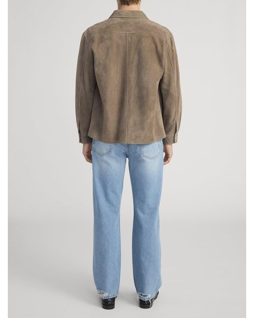 FRAME Natural Suede Shirt for men