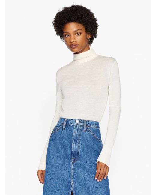FRAME Refined Turtleneck Sweater in 