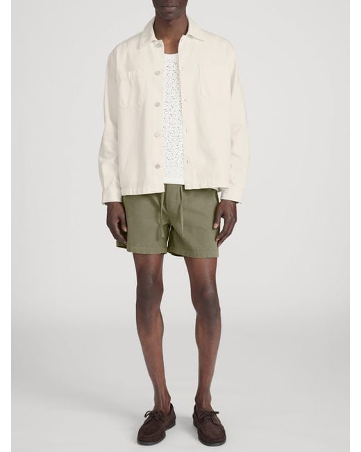 FRAME White Lightweight Shirt Jacket for men