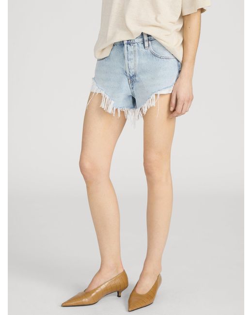 FRAME Blue The Grunge Hang Short