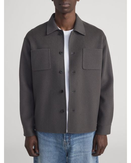 FRAME Gray Double Face Wool Trucker for men